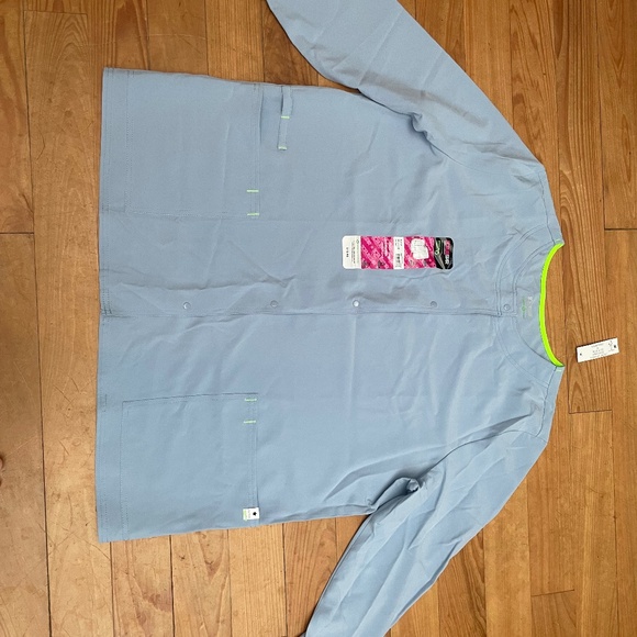 Long sleeve scrub top jacket XL new 4 way stretch - Picture 1 of 6